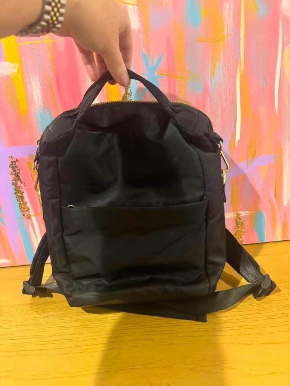 a new day small backpack / purse